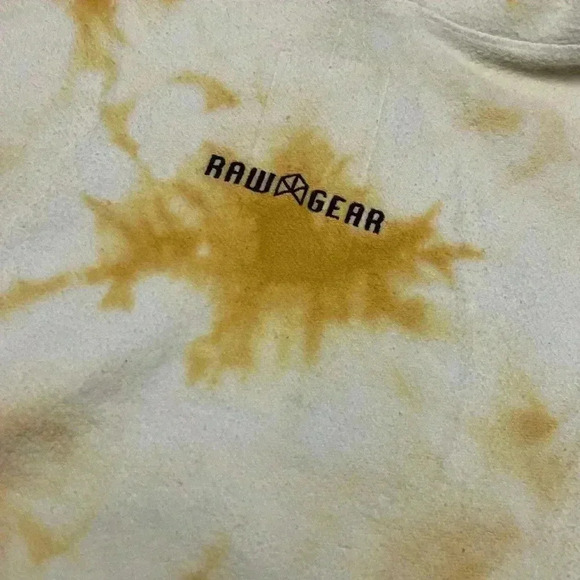 Raw Gear White/Gold Tie-Dye Hoodie Model# RG504, size Medium - Picture 6 of 12
